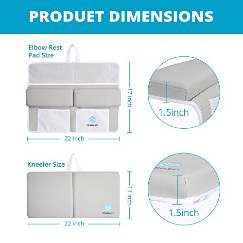 JCUBE&P Tub Kneeler and Elbow Relaxation - 3 Bonus Child Tub Toys - Padded Knee Mat for Tub Bathing - Lavatory Tub Kneeling Pad (Spring) 5 417aJ6nmcyL