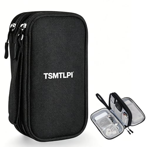 Travel Cable Organizer Pouch,Double Layers All-in-One Storage Bag for Cord,