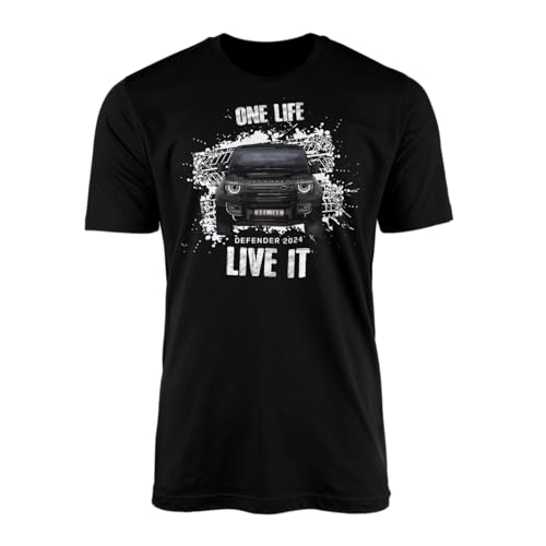 SMARTYPANTS Defender Farmers Black 2024 Truck T-Shirt Top Tee - Rugged Off-Road 90 110 130 British Hybrid V8 4X4 Urban Rural Classic Automotive Evolution SUV Adventure Gift Present (XL, Black)