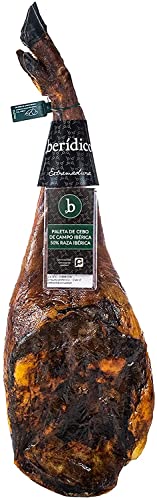 Paleta de Cebo de Campo Ibérica. 50% Raza Ibérica. 'Etiqueta Verde'. Pieza de 5 Kg aprox. Elaborada Artesanalmente. BERÍDICO. Paleta Iberica. Extremadura.