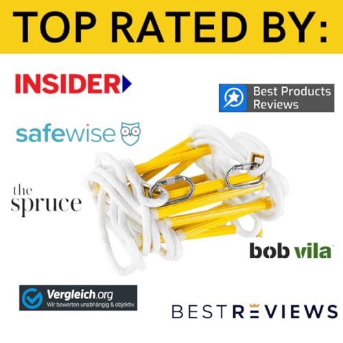 Isop 4 M AVEC CROCHETS Fire Escape Ladder For Second Story Windows 13Ft Weather Resistant Safety Rope Window Ladder Fire Escape 2 Story thumb #5