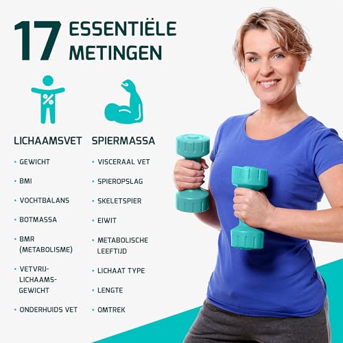 Fitage Slimme Digitale Weegschaal – 17 lichaamswaarden - View 1