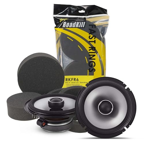 Alpine S2-S65, S Series 6.5" 2-Way Hi-Res Speakers + Foam Baffle Kit Bundle