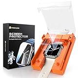 MAGIC JOHN 2 Pack for Apple Watch Series 9/8/7 45MM Screen Protector, [Automatic Align Tech] Self-Healing Flexible EPU Film for iWatch Series 9/8/7, HD Transparent, Anti Scratch, Bubble Free