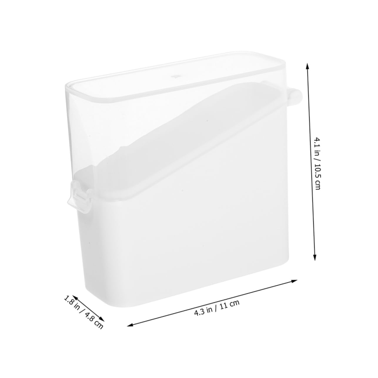 PRETYZOOM 10piezas Contenedor De Rebanadas Caja Organizadora De Alimentos Tapa Para Rebanadas De y Almacenamiento Refrigerador Transparente y