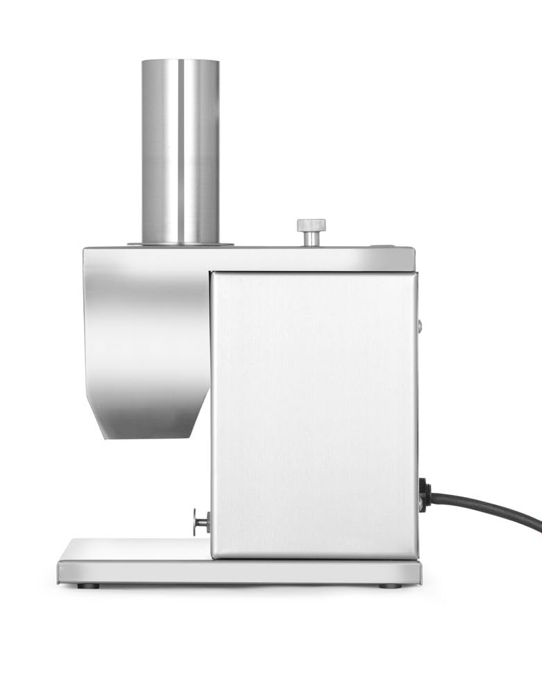 HENDI Wurstschneider, Elektrisch, Curry Wurst Schneider, Maximaler Durschmesser von 48mm, 230V, 135W, 230x185x(H)325mm, Silber