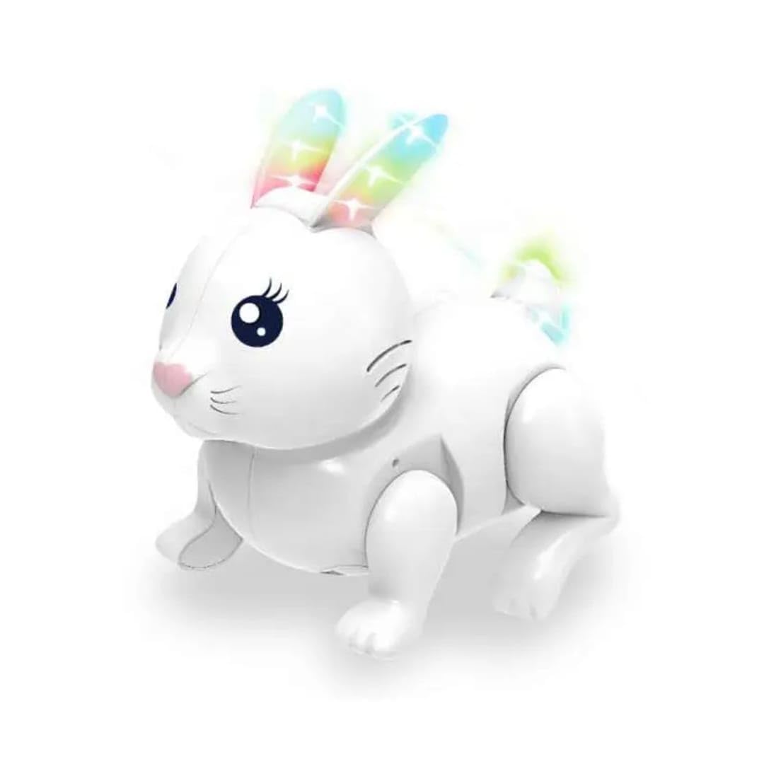 Light & Sound Jumping Rabbit Toy for Kids - Walking Hopping Bunny with Music Effects, Battery Operated Animal Toy for Babies, Toddlers, Boys & Girls Birthday Gift Random Color-image-3