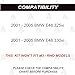 AUTOACER Complete Front Suspension Kit 10 Pieces - Control Arms with Inner Outer & Ball Joints, Front Stabilizer Links, Tie Rods & Control Arm Bushings for E46 325xi 330xi 2001 2002 2003 2004 2005
