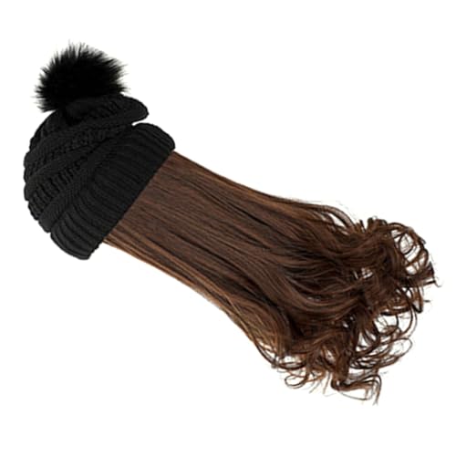Bonnet tricoté noir postiche longue pour vos sorties en ville et soirées cosplay