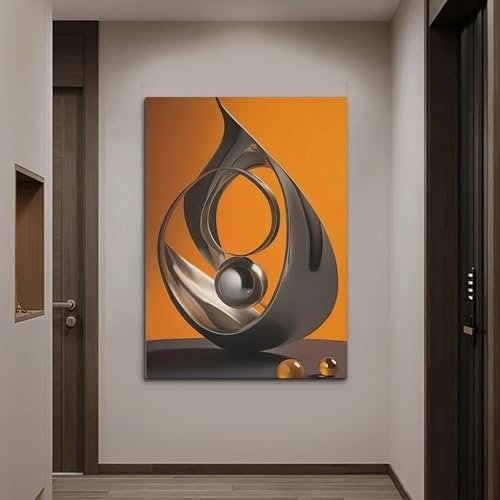 Affiches maison minimalistes jaune géométrique dsdsgog toile d'art