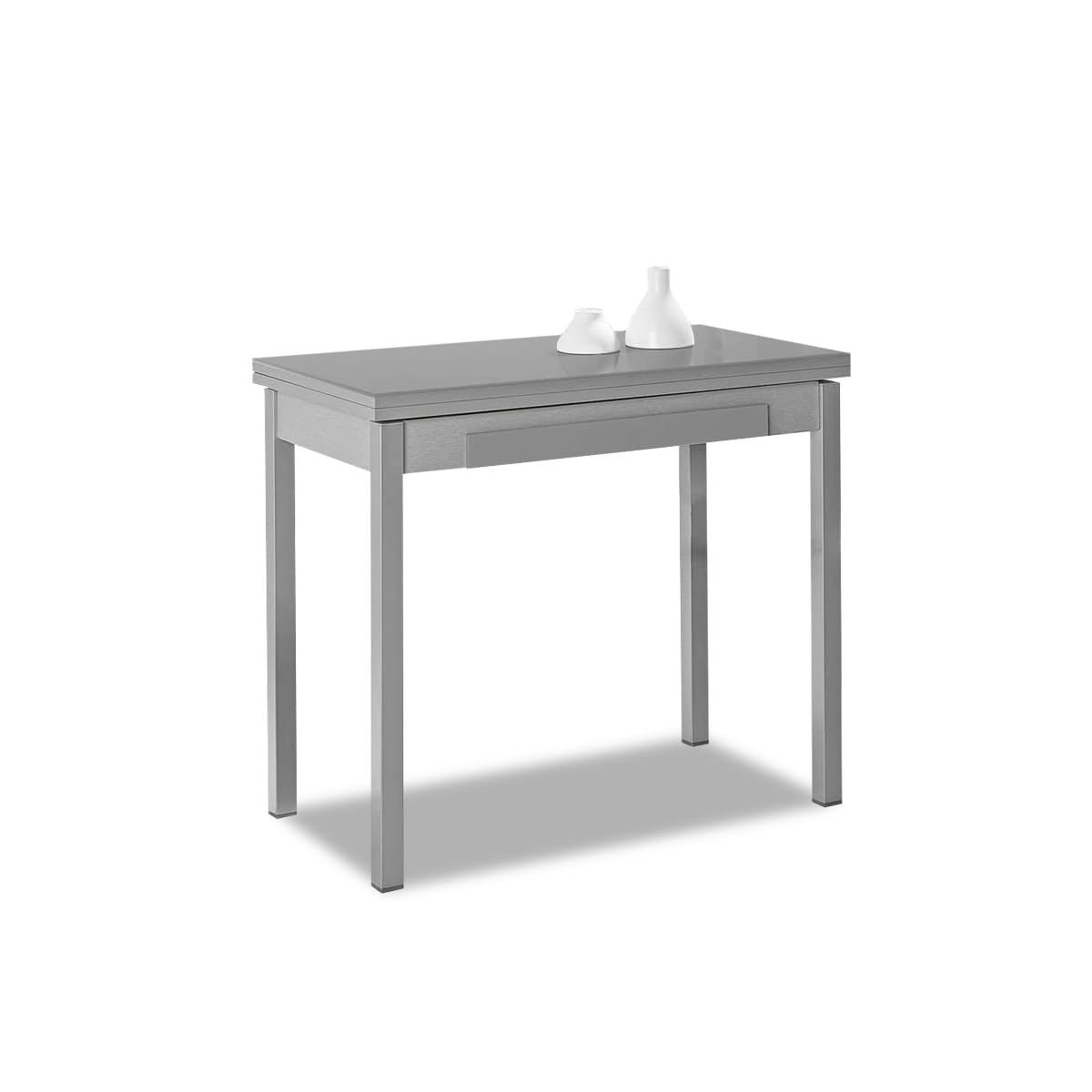 Table de cuisine type livre gris 80 x 40 cm en matériaux durables