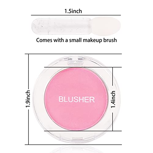 Boobeen Single Color Blush Face Blush Palette Matte Baked Makeup Blush Powder High Pigment Pressed Blush, Long-Lasting Colorful, Blends Easily, Lightweight (#02) #TOP3