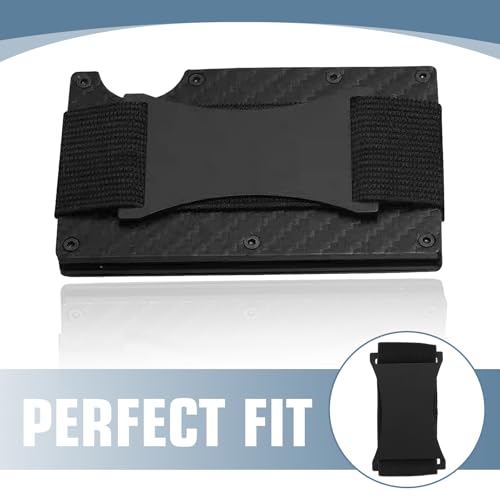 Wallet Elastic Band Replacement Kit Compatible with Ridge and Metal Wallets for Men, Universal Wallet Replacement Parts with Screws, Screwdriver, Cash Strap, Elastic Band3