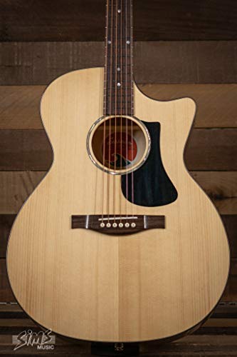 Eastman PCH3-GACE Grand Auditorium Acoustic Guitar - Beginners - Practice - Solid Spruce Top - 405mm Scale Length - 12-fret Body - Rosewood Fingerboard - Natural Tone - Portable - Beginner Friendly - Classical Music
