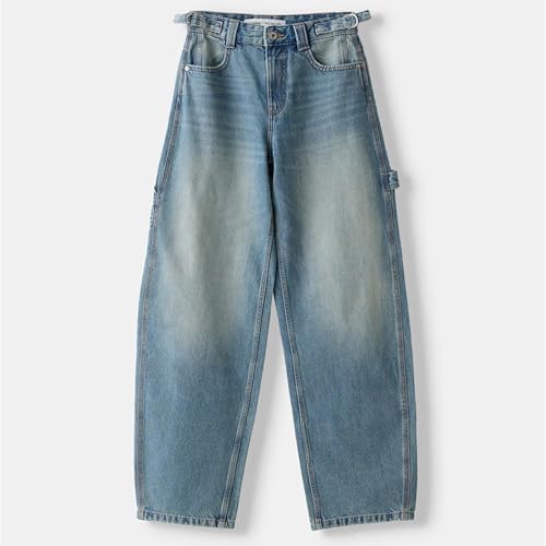 Women Wide Leg Denim Pants High Waist Vintage Distressed Jeans Trousers Streetwear4