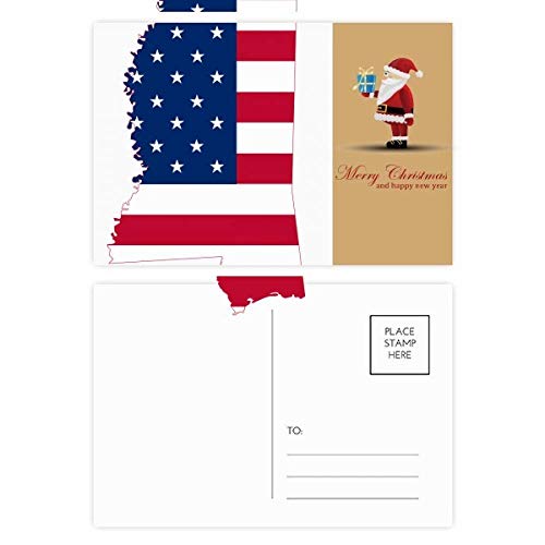 Cartes postales Mississippi USA pour décorer vos cadeaux et envoyer vos vœux de Noël