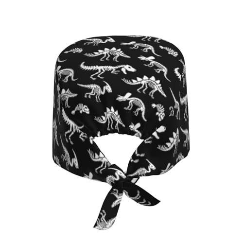 Image of Adjustable Working Cap Breathable Unisex Women Men Elastic Bandage Tie Back Hats Scrub Nursing Doctor Surgeon Cap