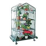 Montage sans couture : grâce à la conception intégrée, l'installation de notre petite serre extérieure est très simple, aucun outil n'est nécessaire. La housse en PVC est facile à installer et à enlever, ce qui la transforme en un élégant stand de fleurs en quelques secondes pour une fonctionnalité maximale.
