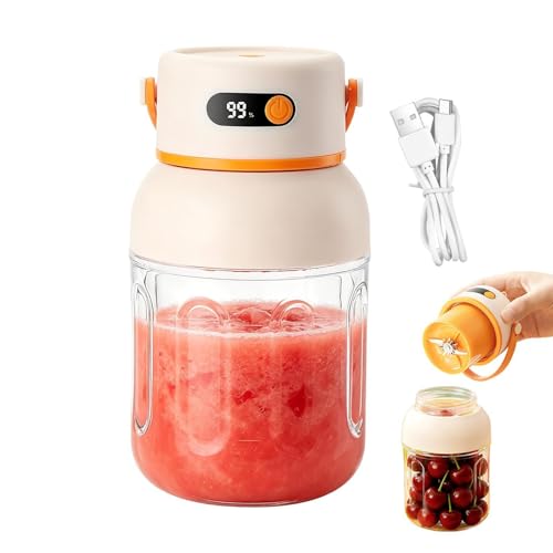 Imagen de Mini Licuadora Vaso Exprimidor Eléctrico Portátil Para Frutas De 1000 Mililitros