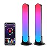 ZUUKOO LIGHT Smart LED Lampe, RGB Lampe Bureau, Lampe Connectée avec 19 Modes Dynamiques et Modes de Synchronisation de la Musique, Gaming Lampe, Barre LED, Lumière D’ambiance pour TV, PC, Chambre