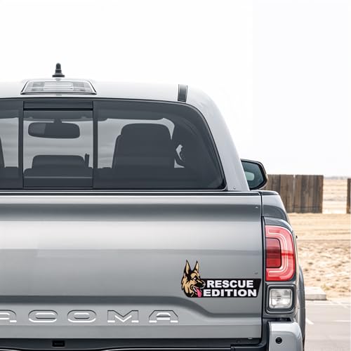 Image of 3D Dog Edition Car Badges, Acrylic Cute Dog Exterior Emblems Badge Laser Cutting Emblem for Car Truck Rv Boat Exterior Decoration(German Shepherd)