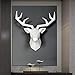 YB&GQ Animal Cabeza Decoración De Pared,Resina Ciervos Escultura Geométrica Estatua Taxidermia Falsa...