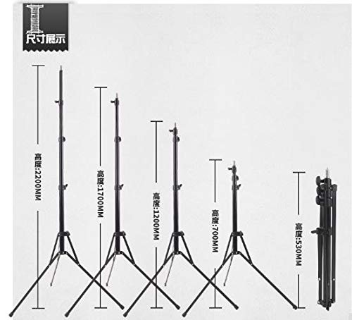 Image of Max Extension 190cm Light Weight Portable Light Standing Tripod 1 /4 Screw for Ring led lamp Studio LED Continue Lighting
