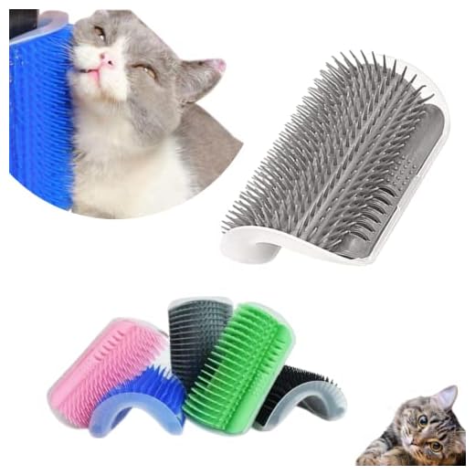 Brinquedo Para Gato Coçador Roçador Escova Com Catnip Coçadinha Massageadora Canto de Parede (Cinza)