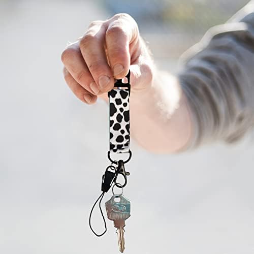Exemption Card, Lanyard with Card Holder, Length Adjustable Waterproof Plastic Badge Holder, (Cow)