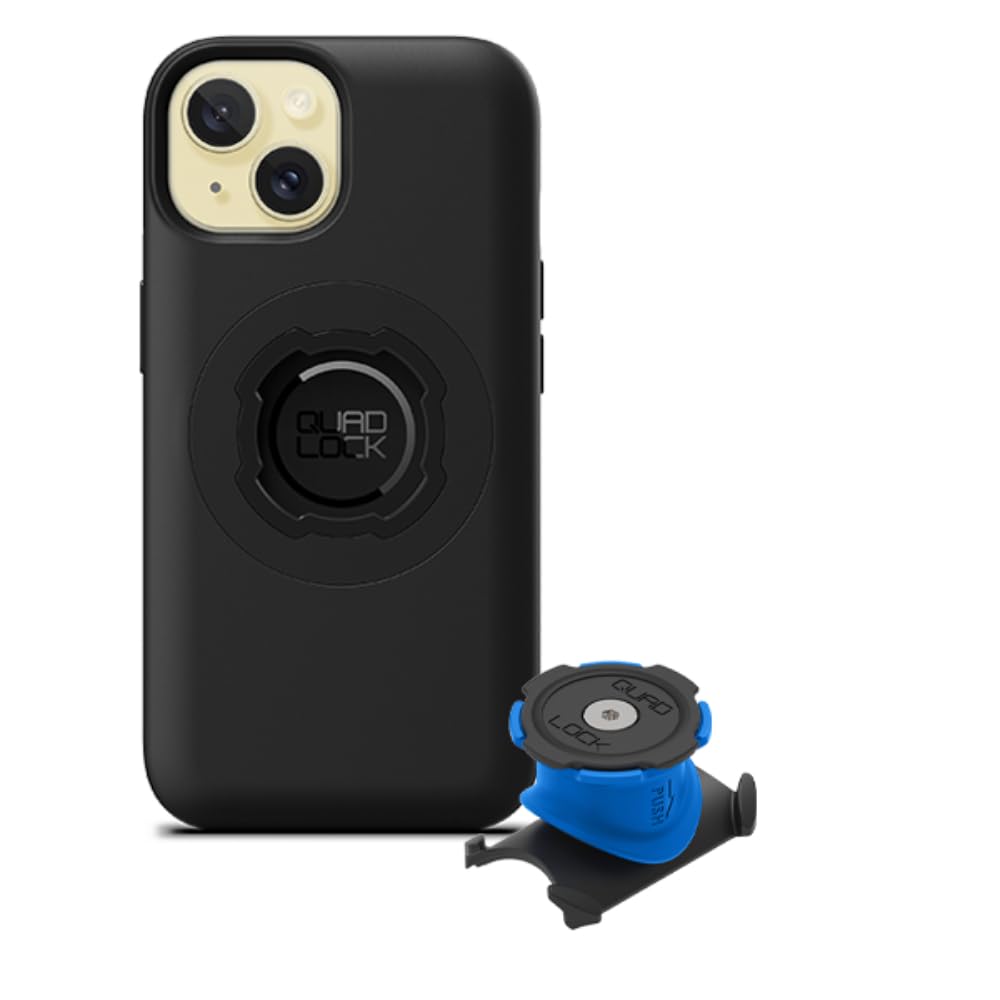 Quad Lock Zestaw uchwytów na telefon rowerowy z uchwytem na telefon MAG do iPhone 15
