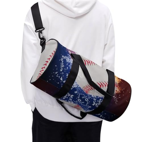 Sac de sport Eau Feu 45cm format duffel compact pour gym et week-end