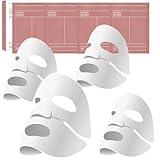 Mascarilla Colageno Facial Coreana - 4 Piezas Mascarilla Facial de Colageno, Skincare Coreano Collagen Real Deep Mask para La Cara para Hidratación, Iluminar el Color de La Piel