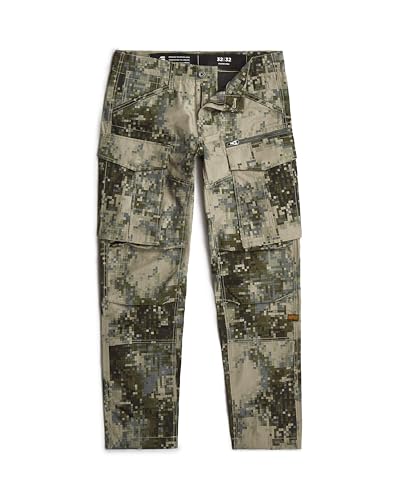 G-STAR Raw - Mens Rovic Zip 3D Regular Tapered Pants, Color Elephant Skin Mini Digi Camo, Size: 36W x 34L4