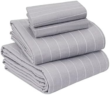 Drap Plat 100% Coton Égyptien 200 Fils – Super Doux & Respirant – Lit Double (230x254 Cm) – Couleur Argent – Sleepdown