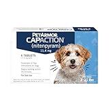 PetArmor CAPACTION (nitenpyram) Oral Flea Treatment for Dogs, Fast Acting Tablets Start Killing Fleas in 30 Minutes, Dogs 2-25 lbs, 6 Doses
