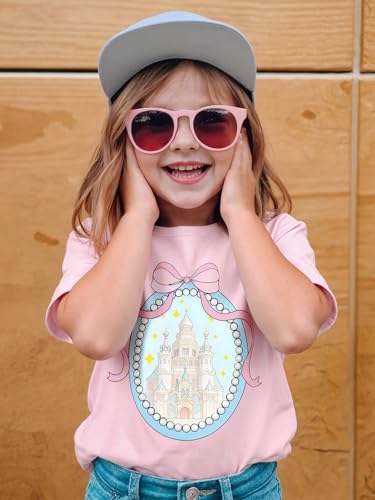 Image of Magical Shirt for Girls Magic Kingdom Graphic Tshirt | Cute Family Vacation Kids Short Sleeve Tops