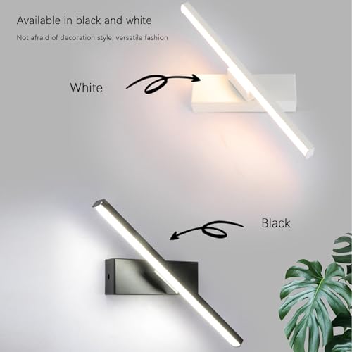 Aplique de pared LED interior de 30cm blanco con iluminación Up Down para baño 5