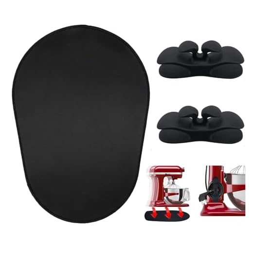 Mixer Sliding Mats for Kitchen aid Stand Mixer With 2 Black Mixer Accessories,Kitchen aid Mixer Slider Mat Compatible with Kitchen aid 5-8QT Bowl-Lift Stand Professional Mixer