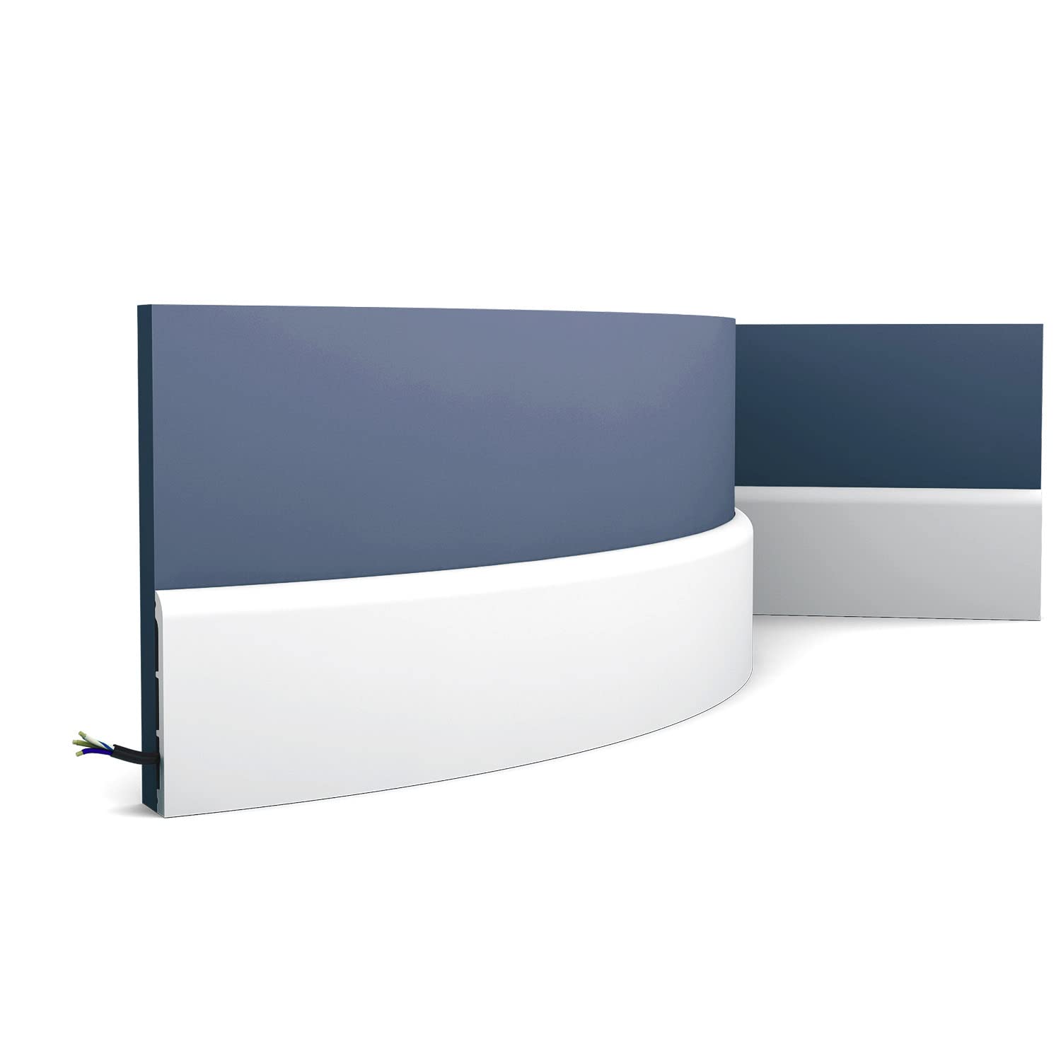 Moulure flexible SX184F CASCADE polyuréthane lisse Orac pour une décoration intérieure élégante