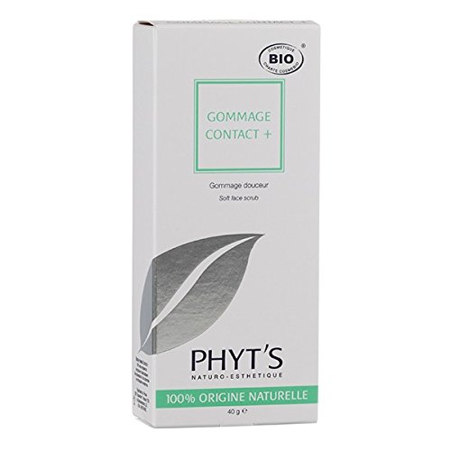 Phyt's Soins Nettoyant Gommage Contact+ 40g Bio pour Peau Normale, Peau Mixte, Peau Grasse, Peau Sèche