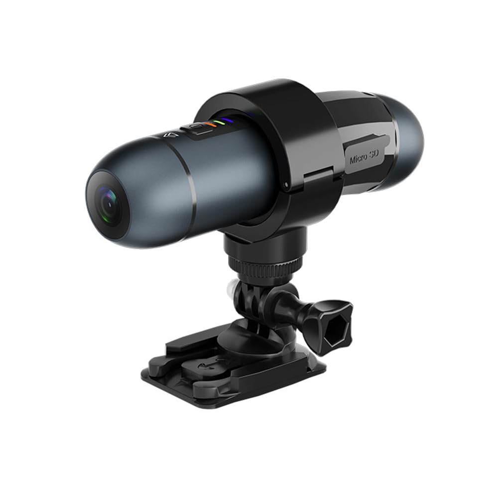 KANDUO XRC TECH - Cámara de acción deportiva de doble cabeza 2K+2K, IP66, impermeable, WiFi, para motocicleta, bicicleta, grabadora de video delantera y trasera con aplicación WiFi, control remoto