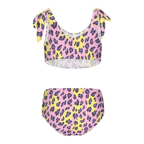 MNSRUU Girls Swimsuits Rainbow Heart Tankini Bathing Bikini Set Beach Swimwear2