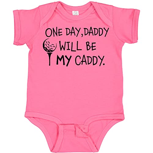 inktastic 1 Day, Daddy Will Be MY Caddy- Kids Golfing Baby Bodysuit