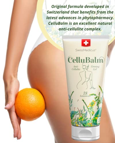 Cellubalm - Anti-Cellulite Firming Gel - Naturals Anti Cellulite Massage Balm Infused With 18 Herbs And Stem Cell Help Tighten Tone Stretch Marks | Skin Firming Balm Cellulite Remover - 6,76 Fl. Oz. #TOP3