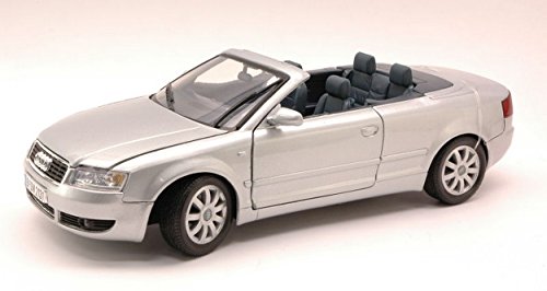 Modelo a escala compatible Audi A4 Cabriolet 2000 Plata 1:18