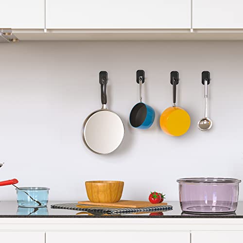 Innôplus Adhesive Hooks, Utility Hooks Heavy Duty, Wall Hooks For Kitchen Bathroom Office, Removable Waterproof Hooks For Hanging, Hooks For Backpack, Hat, Scarf, Belt, Hanging Coats (12 Pack, Black) #TOP5