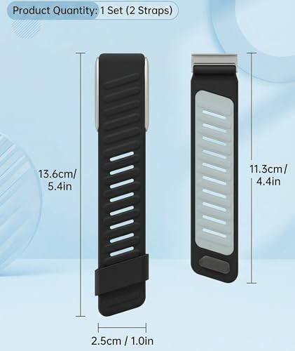 Image of Compatible with Whoop 5.0 Band Straps, Dark Gray Silicone Replacement Band for Fitness Training, Water Activities, Adjustable Breathable Sport Strap for Men and Women