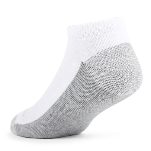 Fruit of the Loom Men's Dual Defense Low Cut Socks (12 Pack), White, Medium (6-12) - image 6