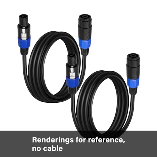 Conector Speakon NL4FC 4 polos macho y hembra 2 unidades miniatura 7