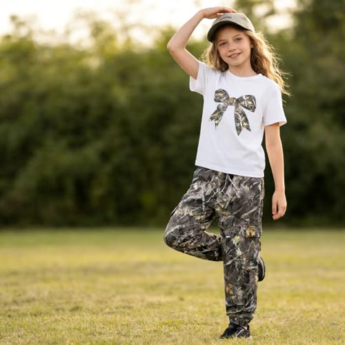Image of Tween Girl Clothes 2 Piece Outfit Summer Short Sleeve Top + Jogger Pants Spring Fall Clothing Set Size 4-14 Years